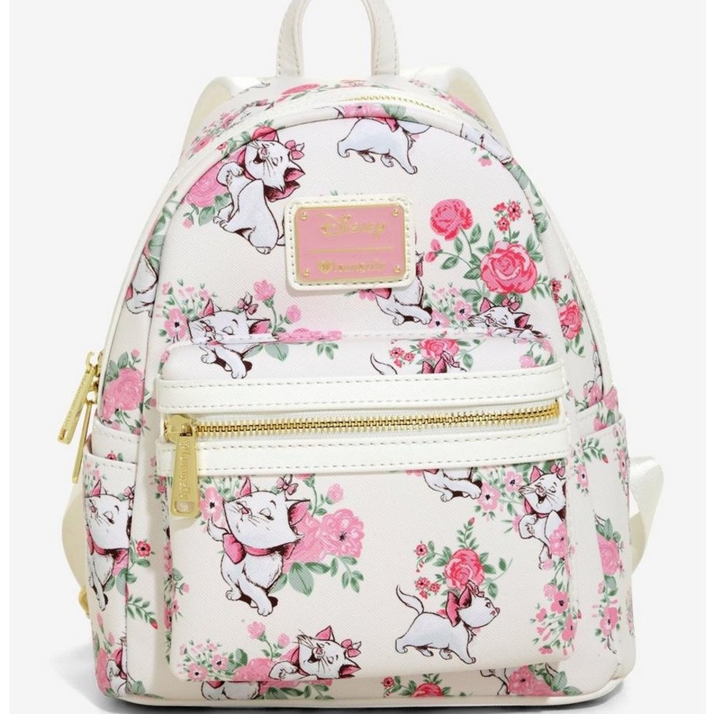 Loungefly Disney The Aristocats Marie Floral Mini Backpack